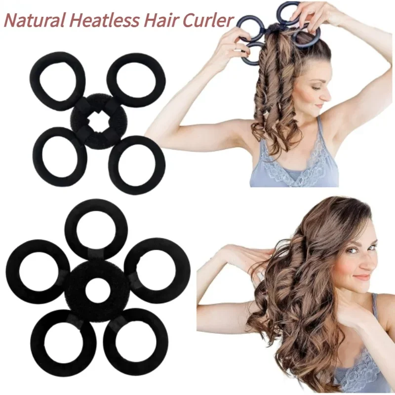 

Heatless Curling Rod Headband Hair Curler Long Lasting Effect Flower Hair Rollers Lazy Hair Curlers for Women Hair Styling Tool