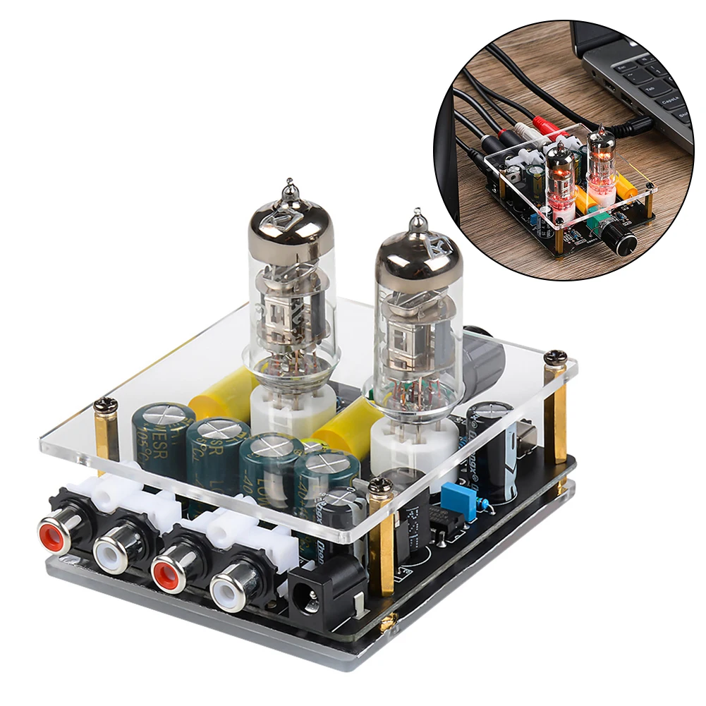 

Upgraded Preamplifier Amplifiers HiFi Tube Preamp Amp Speaker Sound Home Theater Electrical Equipment Supplies Accessories