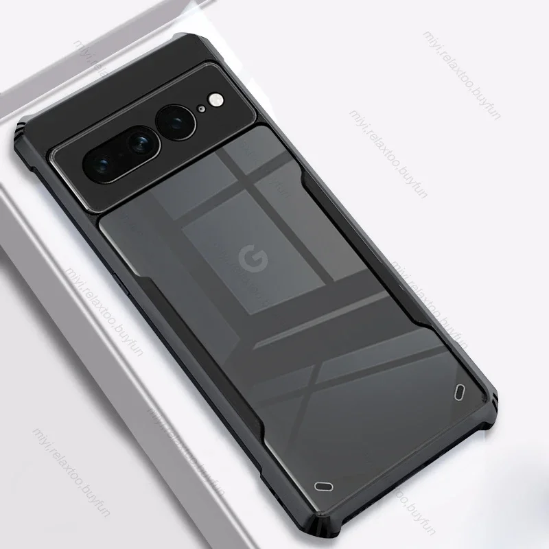 Shockproof Transparent Acrylic Phone Case with TPU Soft Frame