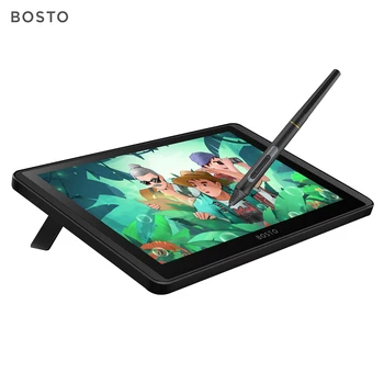 BOSTO 12HD-A H-IPS LCD Graphics Drawing Tablet Monitor 11.6 Inch Size 1366x768 Display 8192 Pressure Level Support Windows MacOS 1