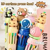 New Color Pen Santa Claus Xmas Cartoon Noel Deer Ballpoint Pen Elementary School Gifts Stationery Merry Christmas Decor