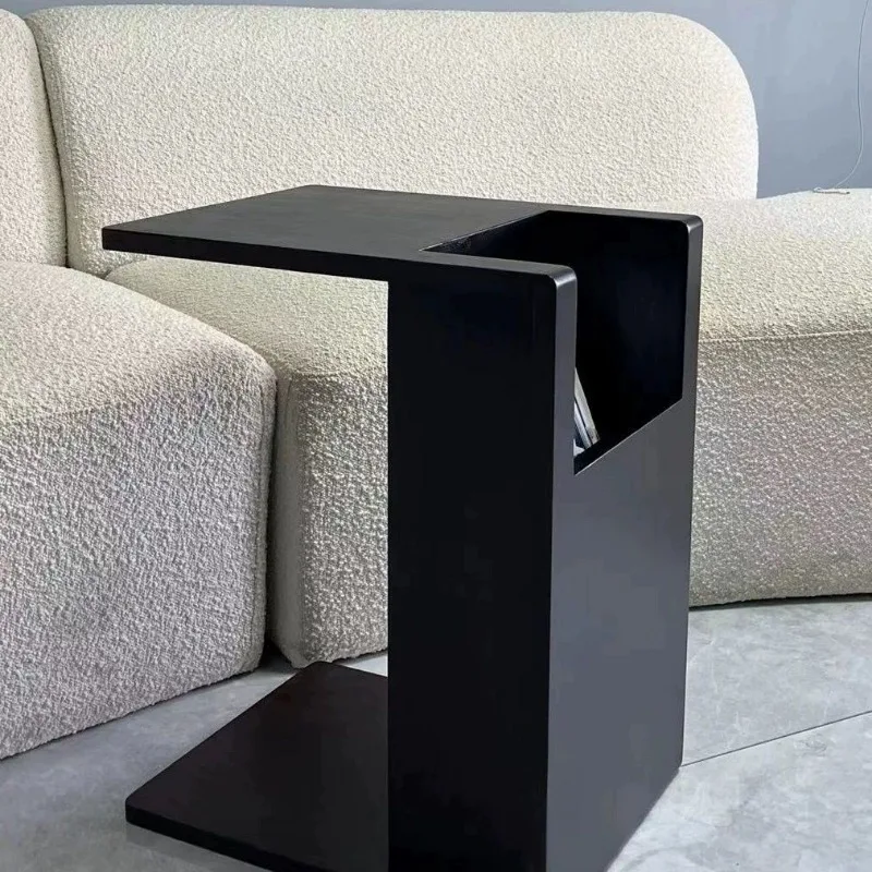 طاولة جانبية من خشب المطاط الإيطالي، طاولة قهوة صغ...