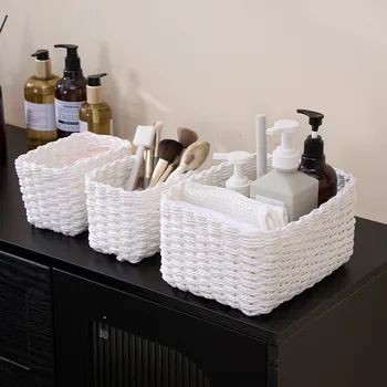 Handmade Straw Storage Baskets (3pcs) 1