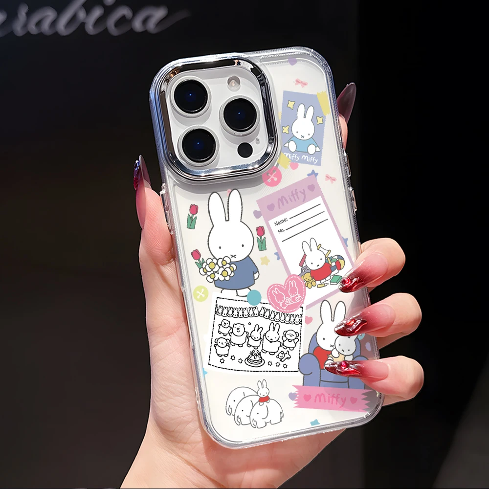 Luxury Clear Cartoon Rabbit Phone Case - M-Miffies Design