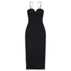 Sexy Girl Shapewear Push Up Slimming Body Shaping Waist Control Women's Black Long Backless Slip Dress With Cup - No slit dress, XXL
