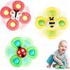 Cartoon Suction Cup Spinner Toy Baby Bath Toys Hand Spinning Toys with Suction Cup Water Play Toy Educational Toys for Baby Kid 1