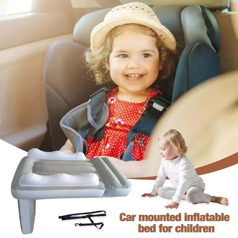 Portable Toddler Airplane Bed Baby Child Inflatable Mattress Air Bed Seat Extender Sleeping Mattress For Travel Car Road Trip 3