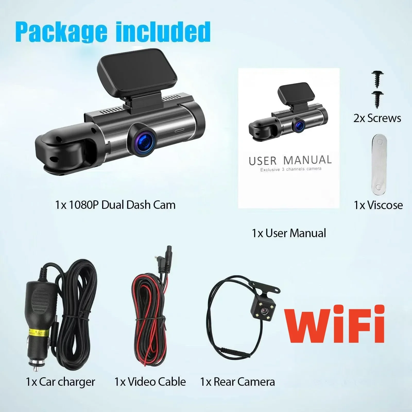 Wifi  DVR  ī޶, ߰ ð  ͸ ,  2 , 1440P