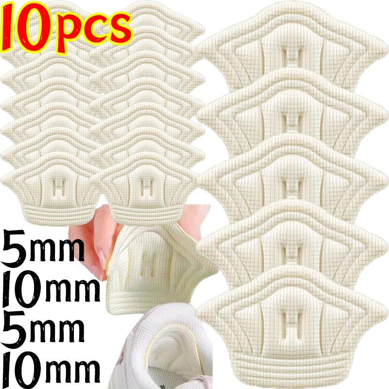 

2/10pcs Antiwear Back Stickers High Heel Pads Adjustable Size Insoles Women Pain Relief Inserts Feet Care Protector Shoe Cushion