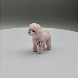 Elegant 3D Printed Poodle Statue - Versatile Dog Decoration (Pink)