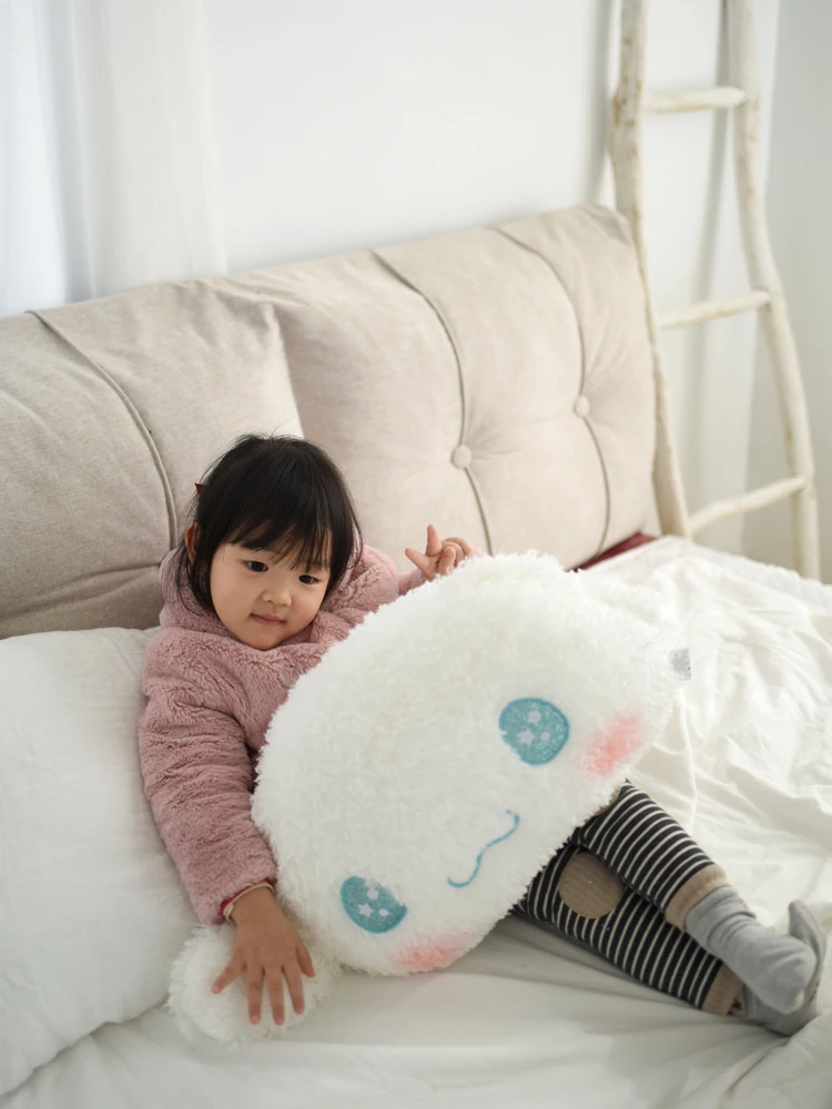 thumbnail image 4 of Lindo y esponjoso japonés CINNAMOROLL, cojín trasero de gran tamaño, almohada decorativa para sofá, peluche abrazable, grueso, suave y cómodo, 4 of 5