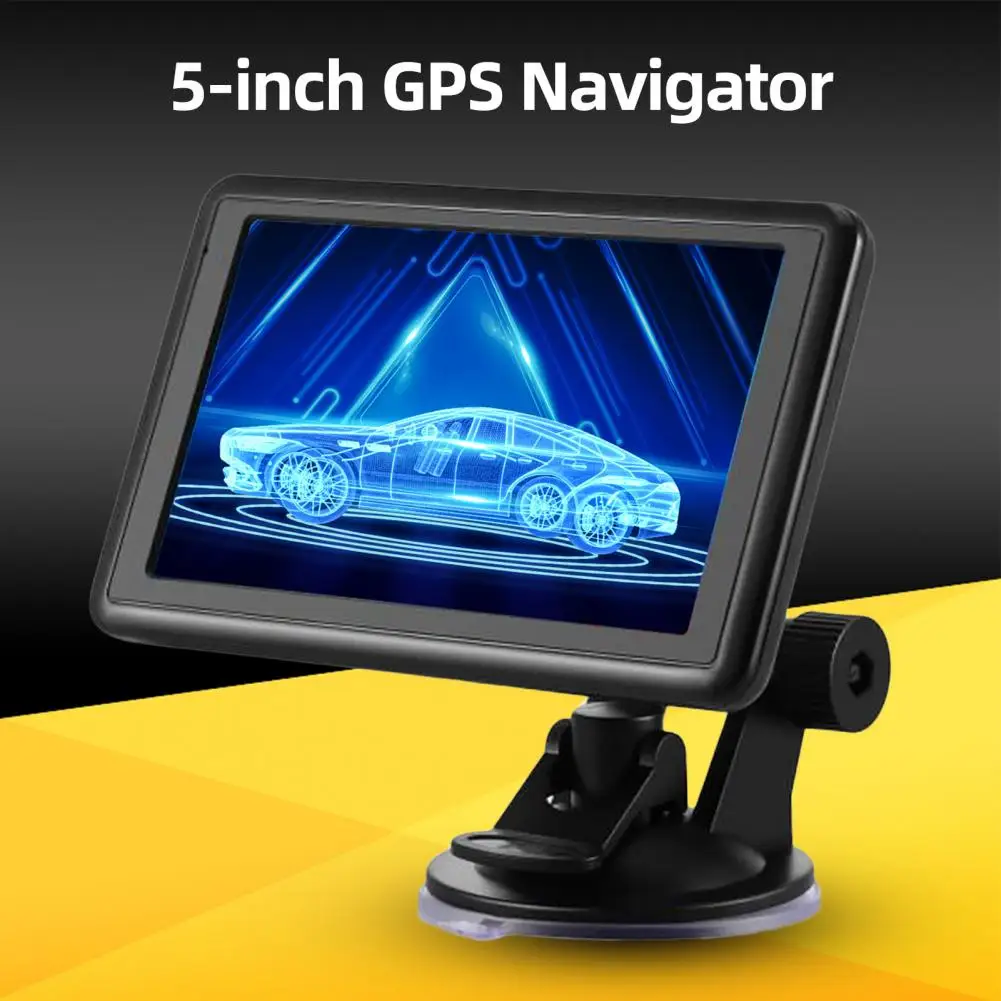 5 inch GPS Navigator High resolution Intelligent Voice Broadcast 8GB Flash Memory Multi language Car GPS Navigation