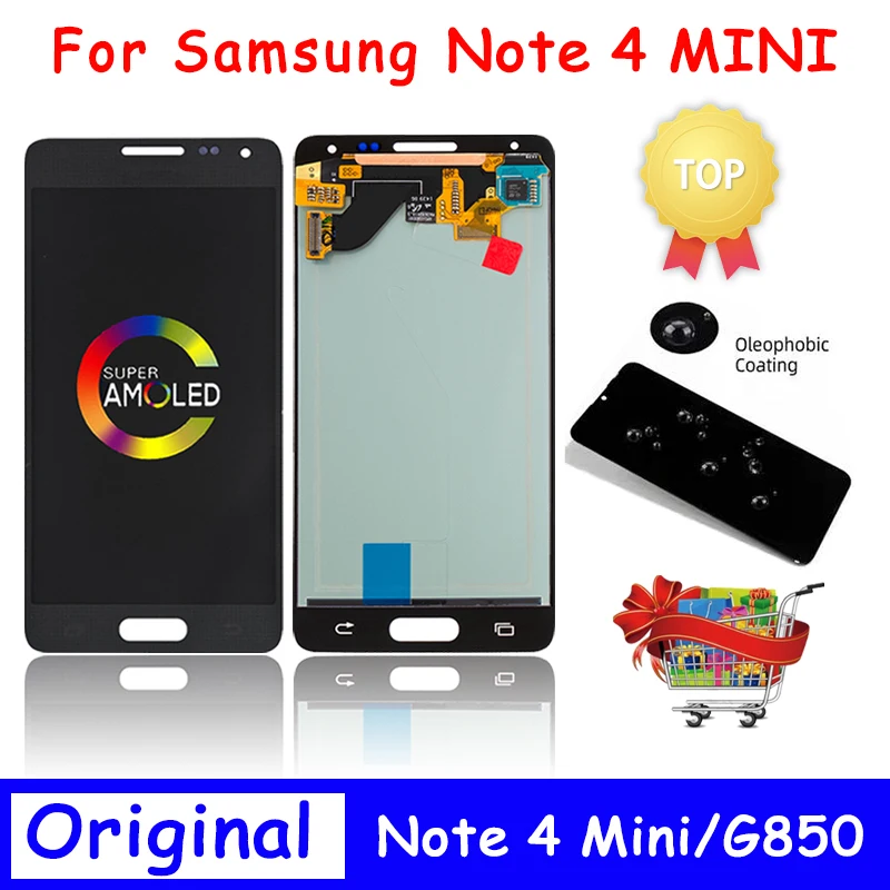 Новый ЖК-дисплей для SAMSUNG Galaxy Alpha Note 4 Mini LCD G850 SM-G850F G850F G850M G850Y дисплей сенсорный
