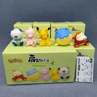 Pokemon appisolati figure in Box 5 pz/set Pikachu Snorlax Gengar Psyduck e altri 7