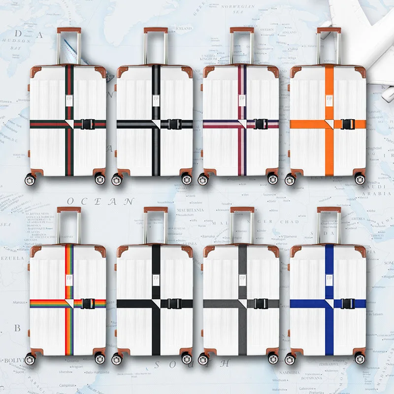 Luggage Strap Adjustable 420CM Travel Accessories Suitcase Belts Rainbow Baggage Packing