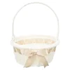 Basket Flower Girl Baskets Wedding Woven Wicker Handle Rattan Easter Weddings Storage Rustic Candy White Picnic Willow 1