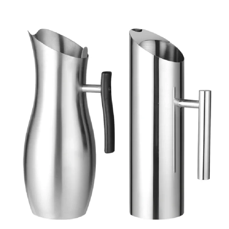 Bar cocktail pots stainless steel straight tie pot cold kettle juice cold kettle coffee pot kitchen water jug carafe