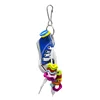 Mini Acrylic Wave Canvas Shoes Decoration Hanging Toy Pet Bird Parrot Nipple Swing Cage Stand Molar Play Chew Decoration 3