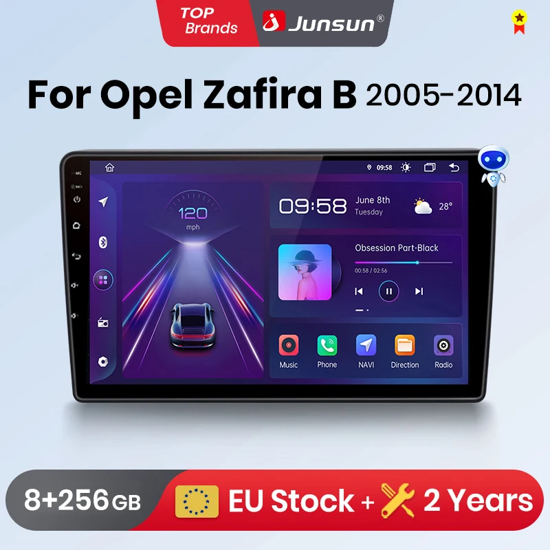 Junsun CarPlay Android Auto Car Radio for Opel Zafira B Astra H 2005-2014 GPS Intelligent Systems Stereo Multimedia Autoradio