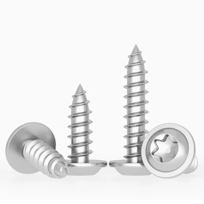 M3 M4 M5 M6 304 A2-70 Stainless Steel Six-Lobe Torx Pan Head with Washer Pad Collar Self-tapping Wood Screw