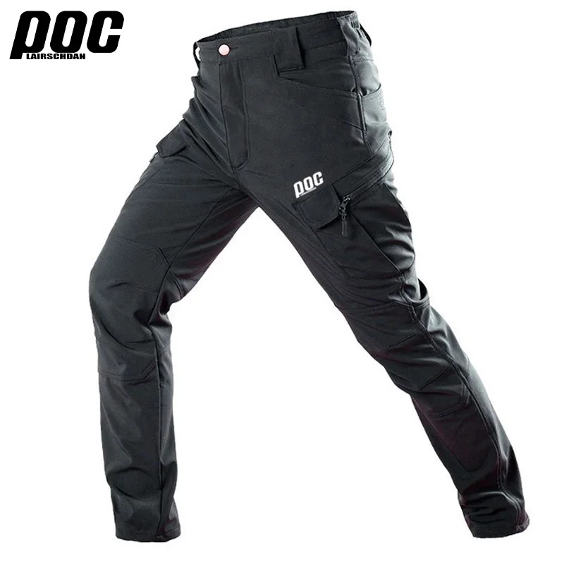 Pantaloni de ciclism pentru bărbați POC Resistance Pro DH uranium black