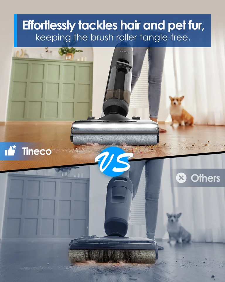 Tineco Floor ONE S7 PRO コードレス湿式乾式掃除機とモップ LCD