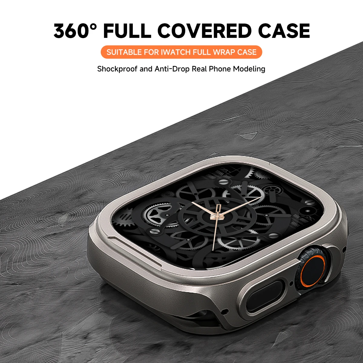 Premium Metal Protective Case for Apple Watch - Alloy Cover Bumper Frame