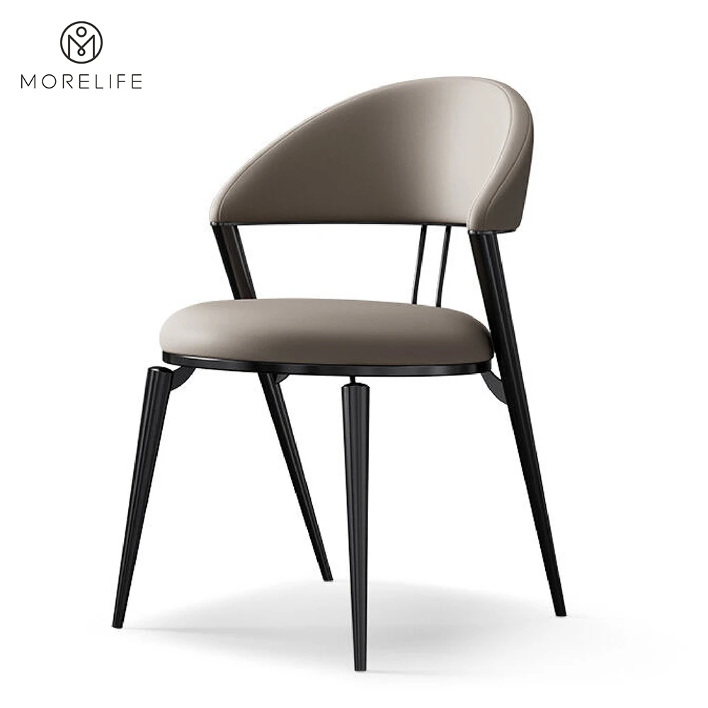 

Nordic Luxury Dining Chair Restaurant Stainless Steel Back Chair Designer Leisure Chair