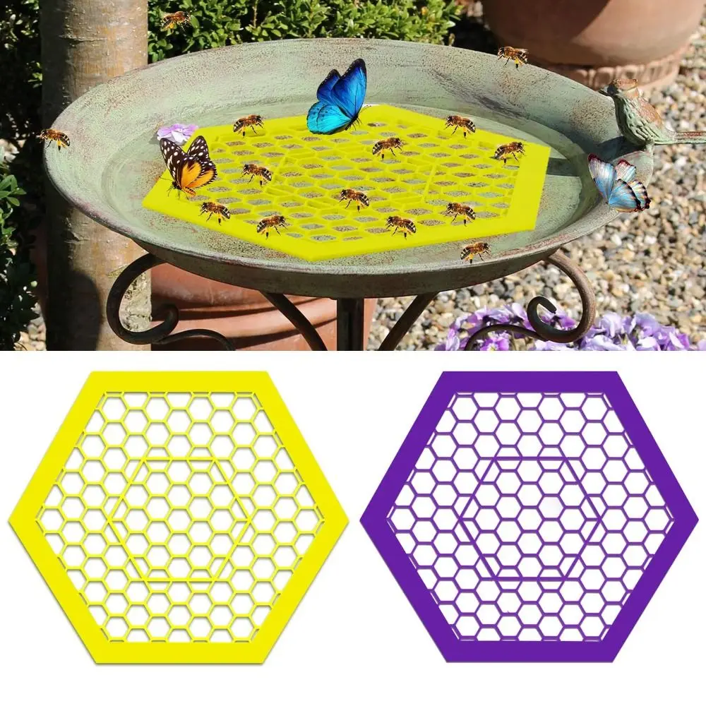 Floating Bee Island Bee Cups Waterer Cups Butterfly Water Stations Bath for Outdoor Garden