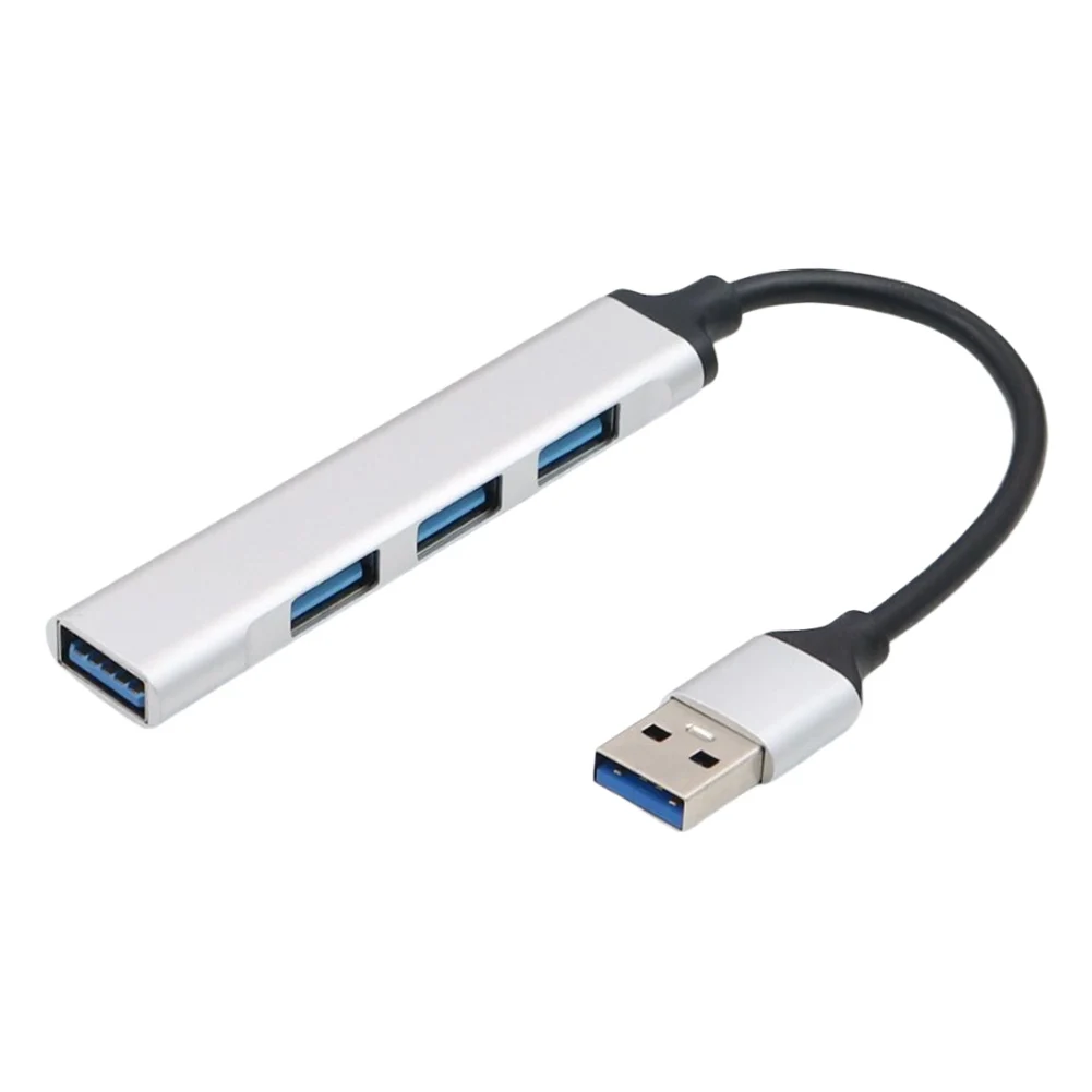 4-Port USB 3.0 Hub Adapter 5Gbps USB Splitter USB C To USB Hub Multiple USB 3.0 Hub USB Port Expander for Laptop