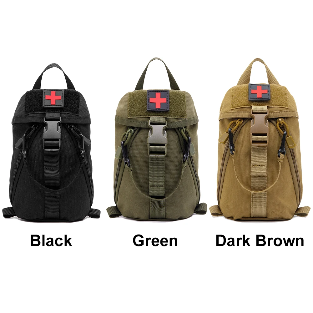 Nylon Molle Pouch Empty First Aid Bag Medical Pouch Trauma Medic Bag First Aid for Home and Outdoor Activities