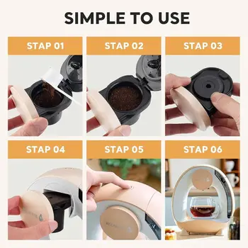 Compact 2-in-1 Coffee & Tea Maker: Brews 4-8 Oz in 2 Minutes, Ideal for Home, Office, Dorm 5