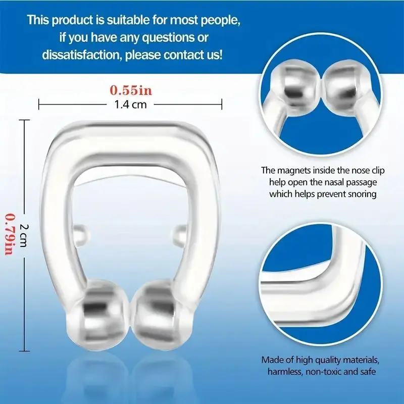 Anti-Snoring Device Snore Stopper Silicone Magnetic Stop Snoring Solution Comfortable & Professional for Men and Women 6