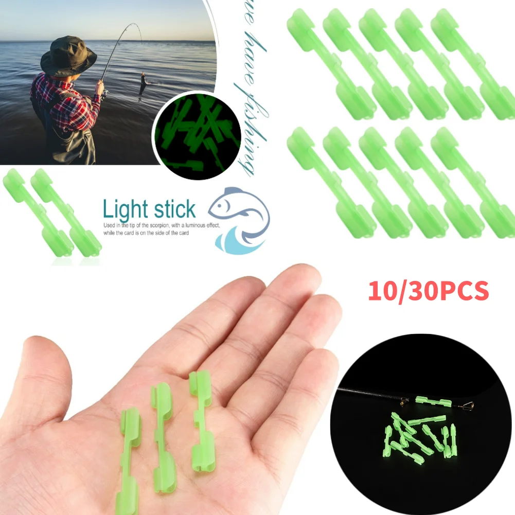 10/30pcs Fishing Glow Stick For Feeder Night Fishing Light Stick Light