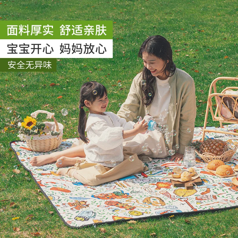 Naturehike 超音波ピクニックマット 洗える 耐久性 防水 キャンプマット 大型ピクニックブランケット 大型サイズ 厚くて快適 Naturehike-超音波ピクニックマット,防水,厚手,防湿,屋外テント