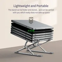 Support pour ordinateur portable en alliage d'aluminium haute performance, réglable, dissipateur de chaleur, portable et pliable 1