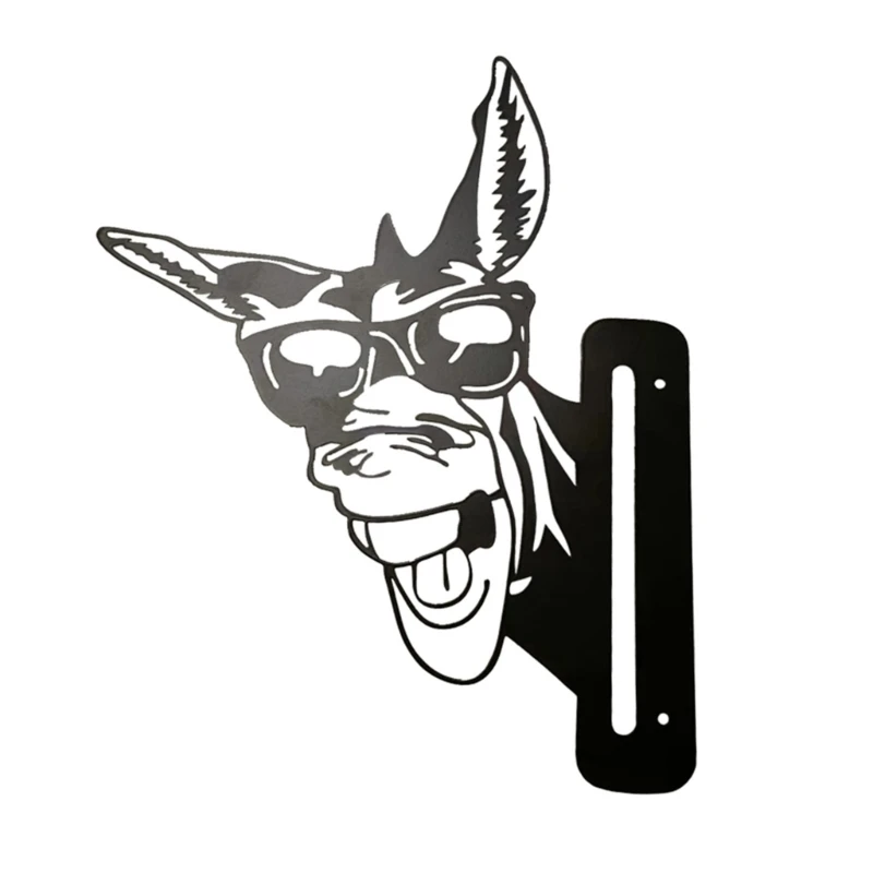 

Metal Peeping Sheep Sign Decor Wrought Iron Animal Figurine Ornament Crafts Dropship