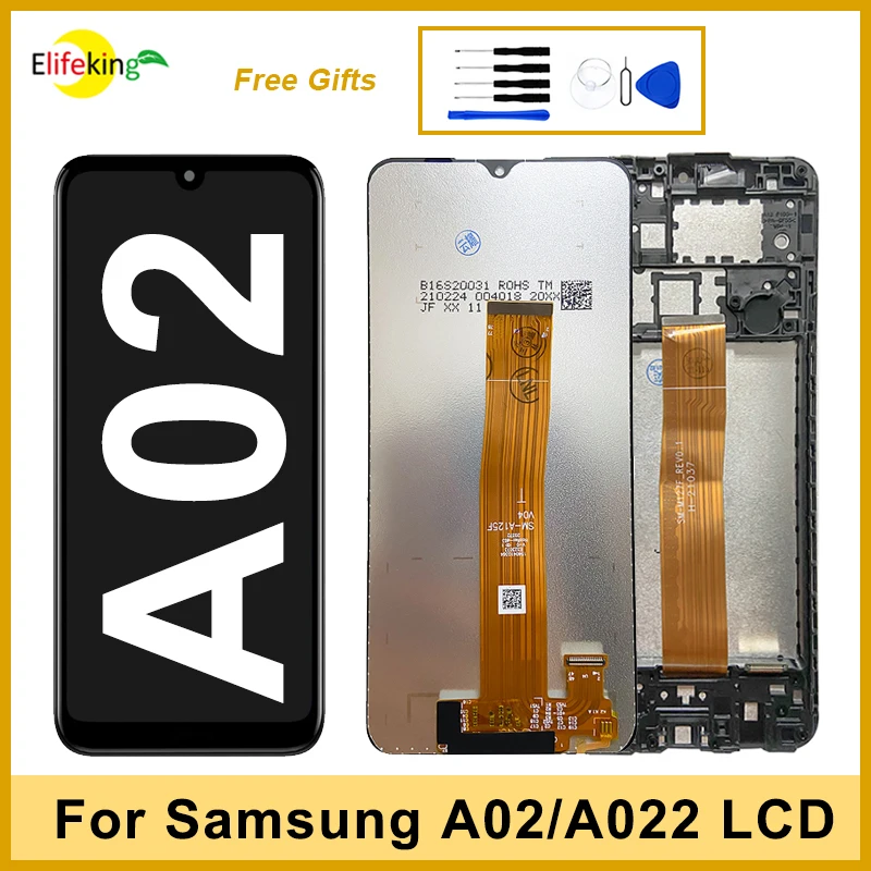 

6.5"OLED Display For Samsung Galaxy A02 A022 LCD Screen SM-A022M A022F A022G Touch Digitizer Assembly Replace Phone Repair Parts