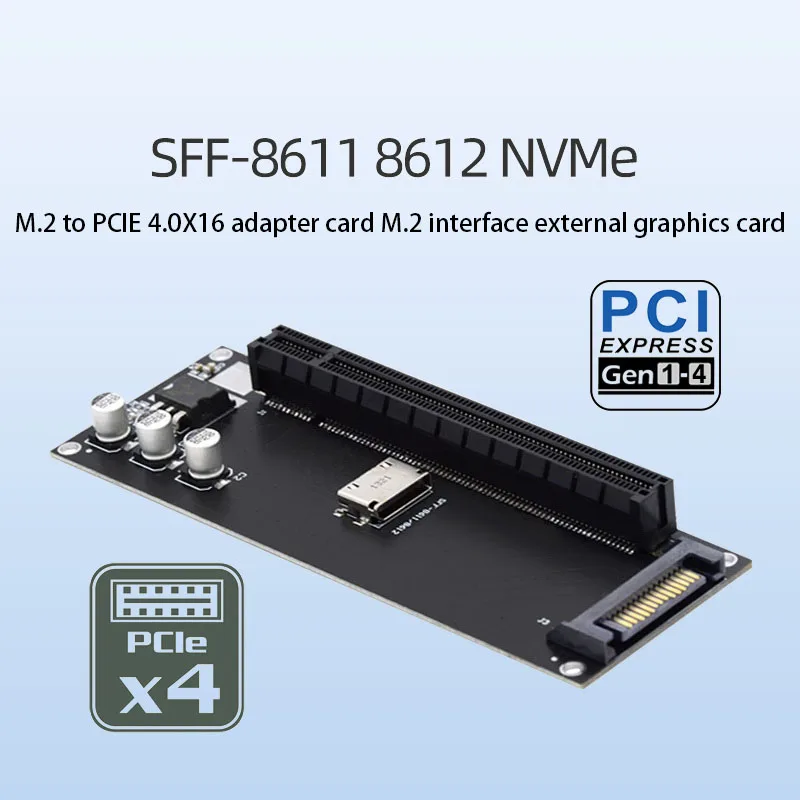 SFF 8611 Oculink Ke PCIe 4 0 X16 Adaptor Slot PCI e 4 0 Kartu Ekspansi jpg sff-8611-oculink-ke-pcie-4-0-x16-adaptor-slot-pci-e-4-0-kartu-ekspansi-jpg