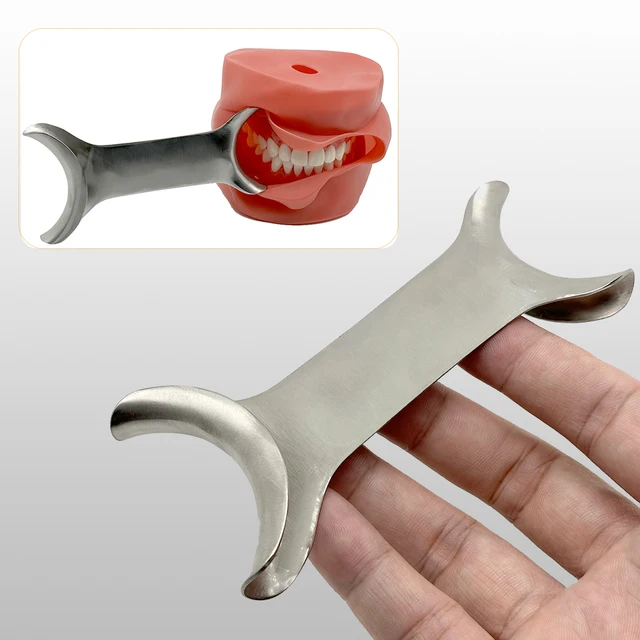 Dental Tool Stainless Steel Intraoral Cheek Lip Retractor Intraoral Opener T-Shape