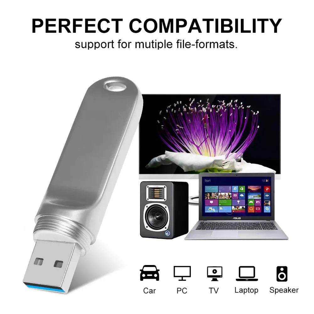 Multifunctional USB Flash Drive Set - Mini Metal Memory Stick in Gold and Silver