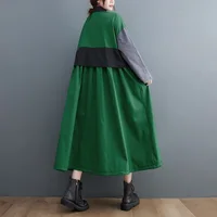 Faionable Oversized Autumn Windbreaker Dr Casual Long Sve Button up A-Line Skirt Korean Sle  Collar Outerwear - Image 4