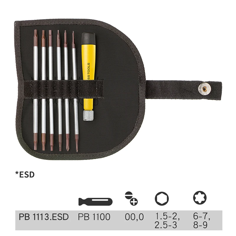 PB Swiss Tools 1/4" PrecisionBit - Triwing Size 1 | Nanocoating Screwdriver Bit For Electronics - View #10