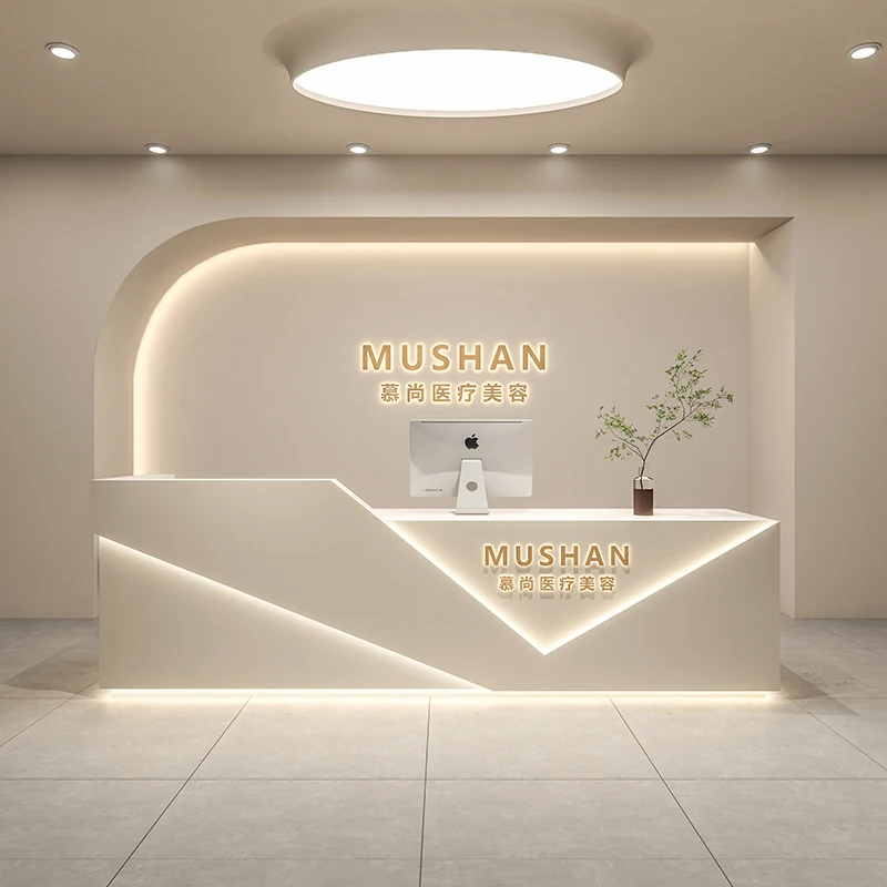 Luxury Consable Reception Desk Garden European Cashier Reception Desk Counter Modern Escrivaninha Para Quarto Office Furniture