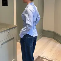 Combhasaki femmes Y2K Harajuku chemises rayées à manches longues col rabattu boutonné esthétique coupe ajustée noué dos ceinturé Blouse 5