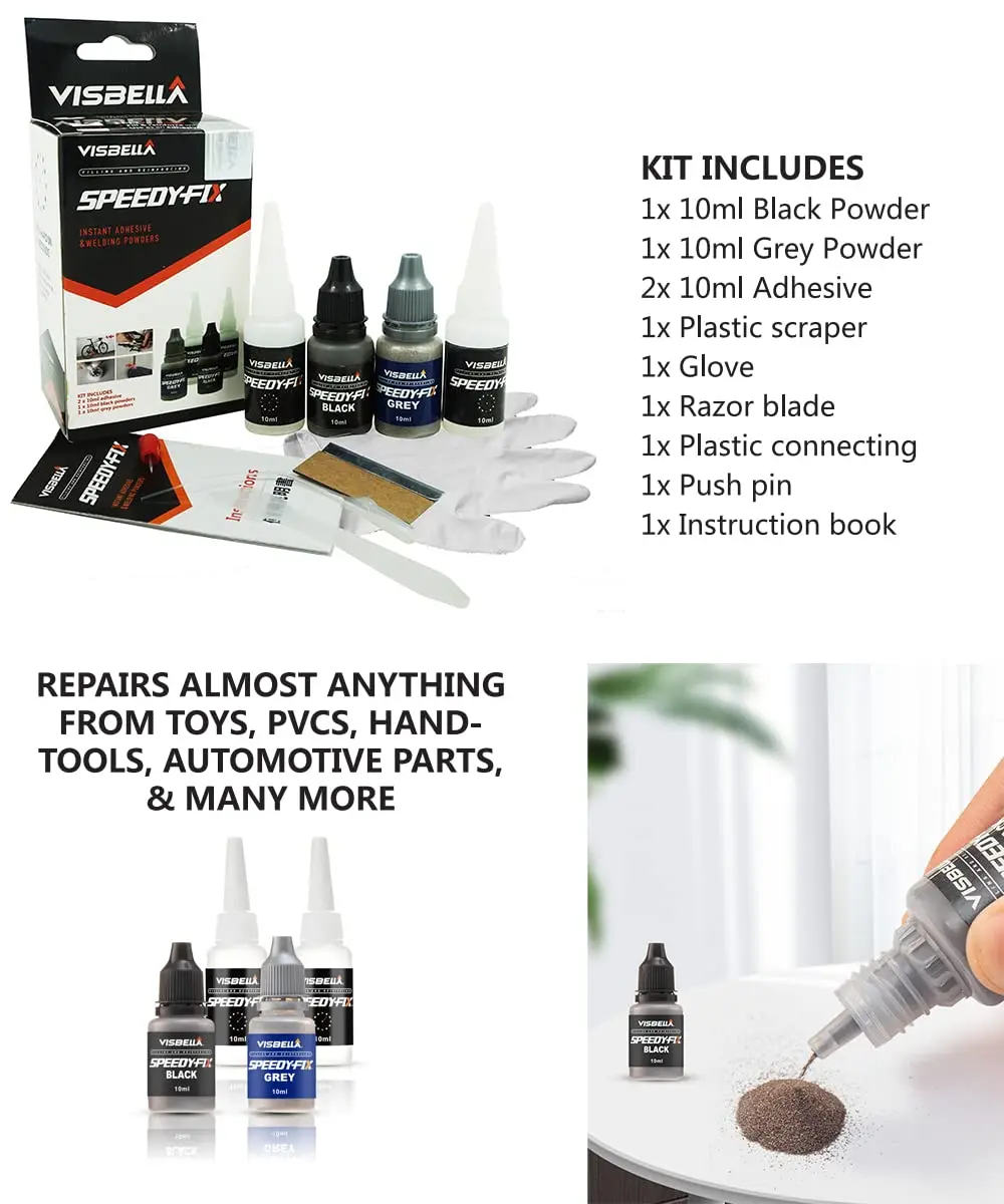 Super Glue Speedy Fix Metal Plastic Adhesive Welding Glue Strong Liquid Powder 7 Seconds Wood Repair Universal Caulk Adhesive repair glue