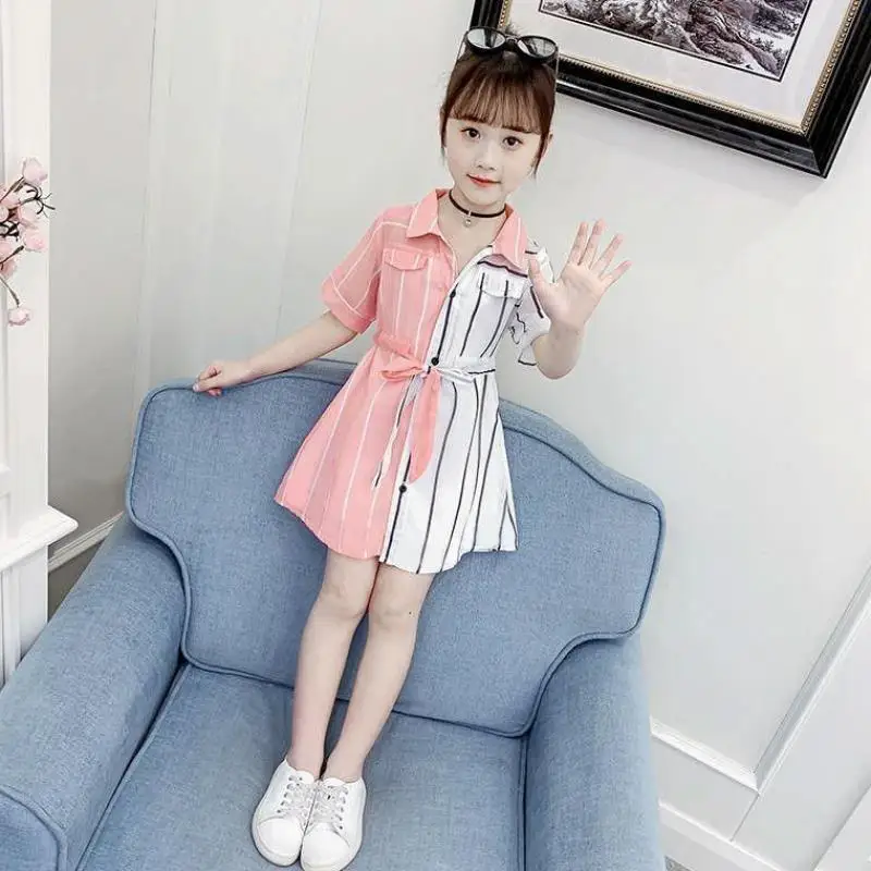 

Charming Girl's Dress Summer Dress 2022 New Style Children's Princess Dress Middle Size Children's Dress Little Girl's Skirt