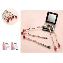 

Ergonomics Handle Smooth Surface Soft Rose Shape Flower Cosmetic Brush for Female
