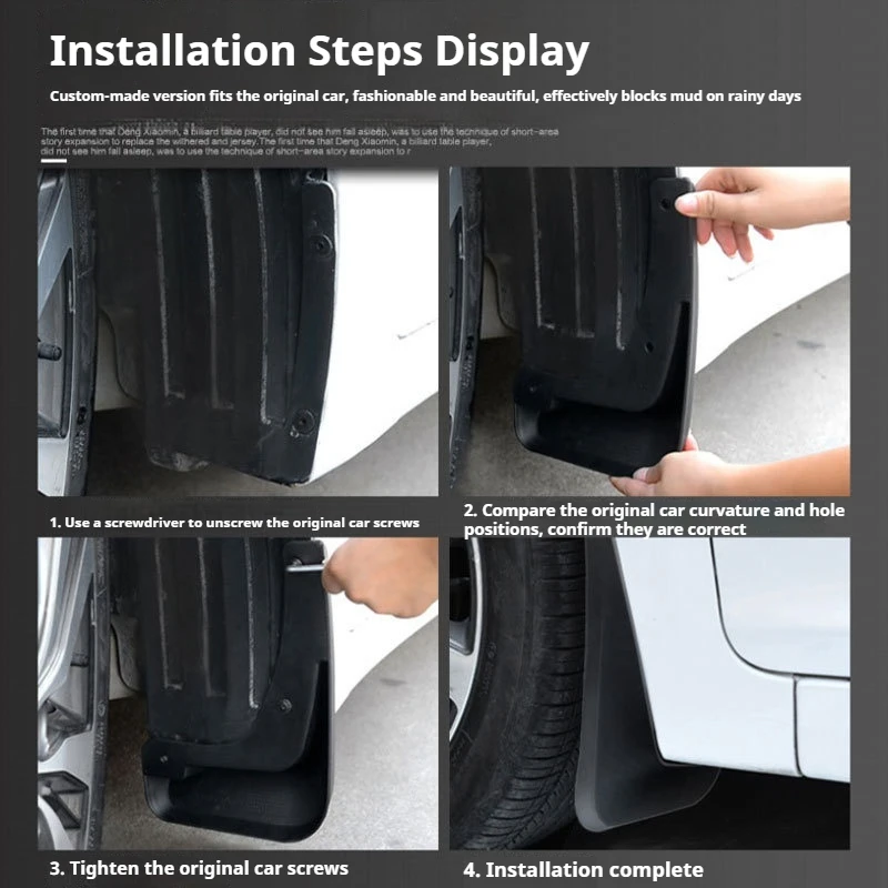 스즈키 짐니 2019-2020 자동차 타이어 펜더 펜더 스킨 범용 펜더 가니쉬 머드 플랩