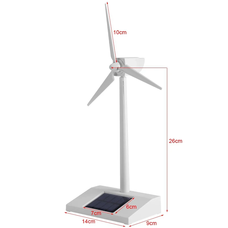 Solar Powered Windmill Model Building Kit Kids DIY Windmill Educational Electronic Farm Decorate Electronic Toy solar wind generator